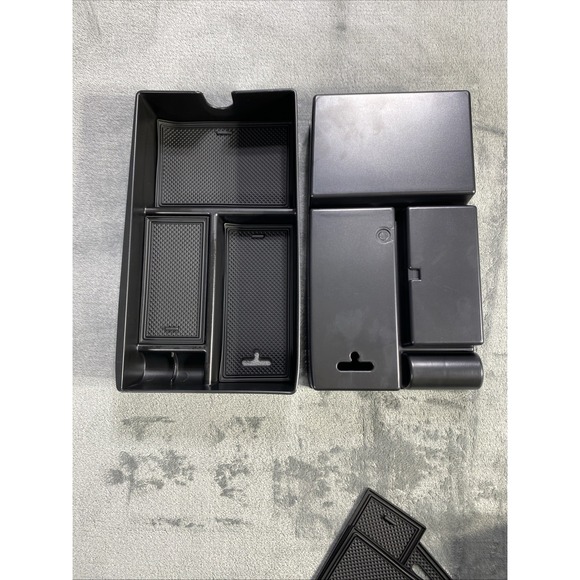 Center Armrest Storage 2023-2024 Lexus RX 350 350h 500h Box Organizer Tray 2 Pk - Picture 6 of 10